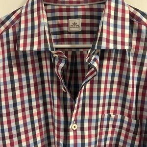 Peter Millar-Multicolor Checkered Shirt, XL
